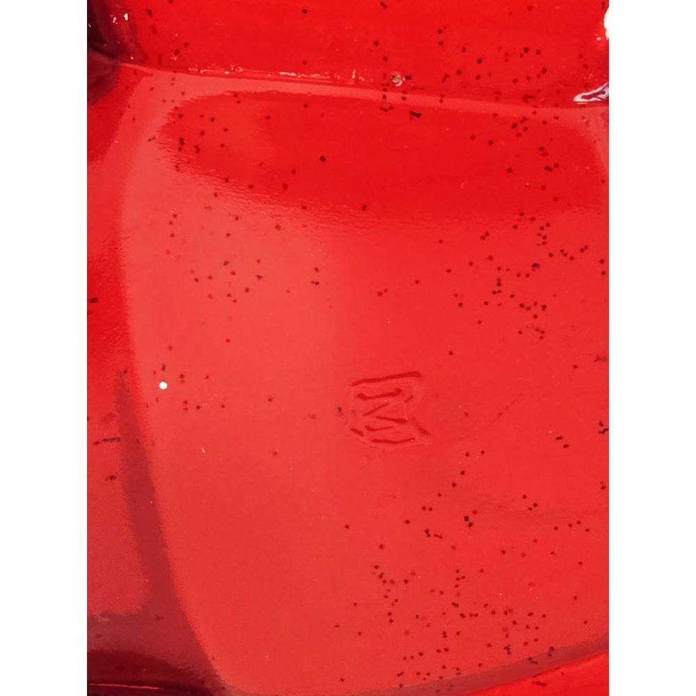 Mosser Glass Large Christmas red glass sleigh 9" centerpiece display - Picture 6 of 6